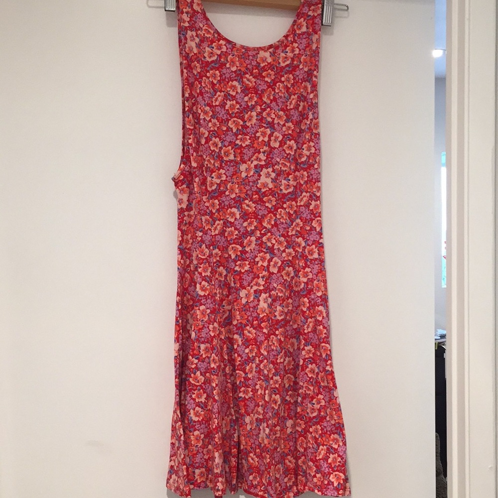 Urban outfitter red floral dress